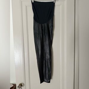 Spanx Faux Leather Maternity Leggings